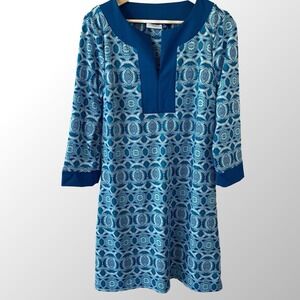 Cabana Life Medium Tunic Dress Cover Up 3/4 Sleeve UPF 50+ Beach Resort‎ Pool